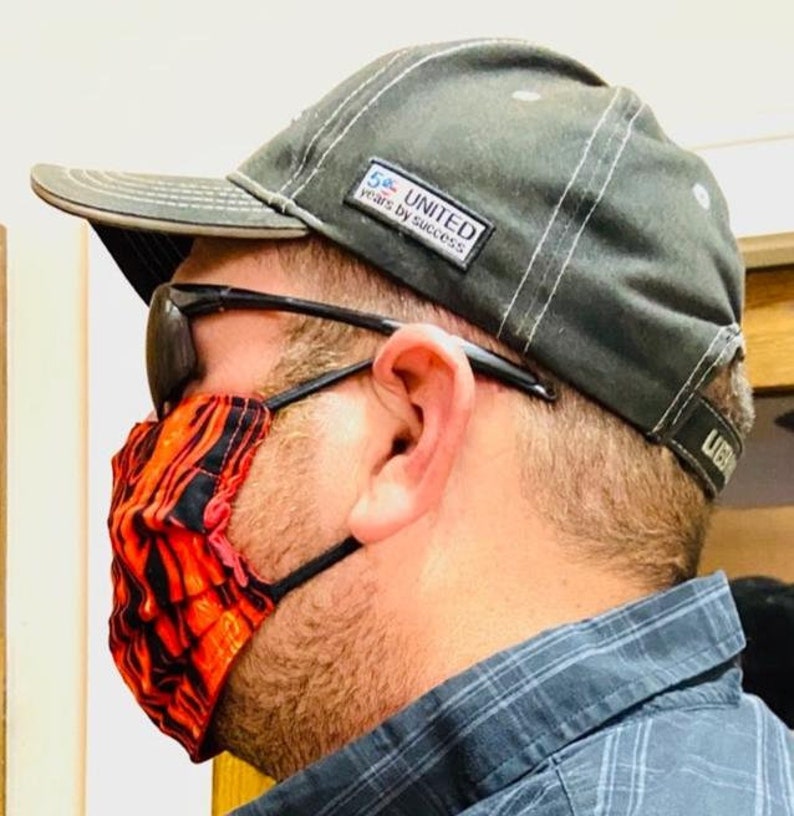 Download Fire Flames Face Mask Reusable Adult & Child Sizes FREE | Etsy