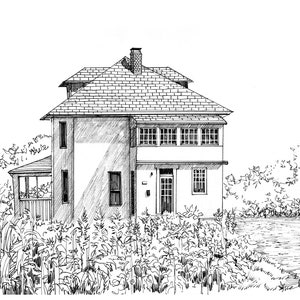 Custom House Portrait Black and White, Pen and Ink House Portrait, Our First Home Gift, House Drawing from Photo, Housewarming gift