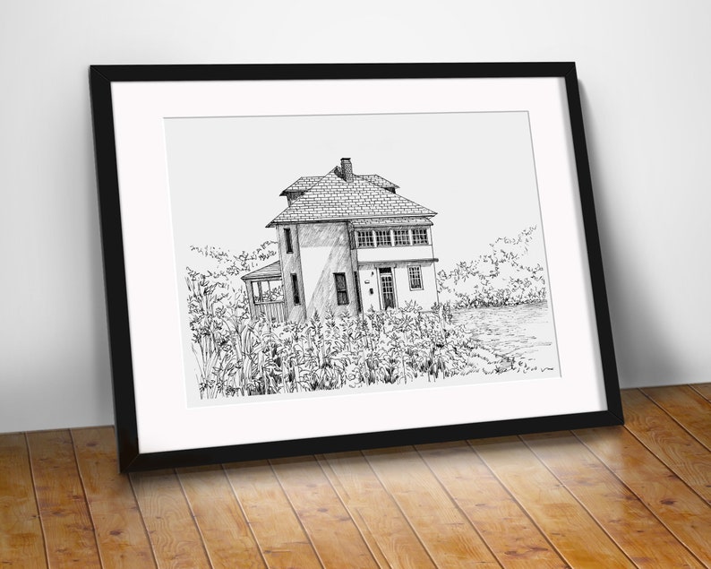 Custom Pen and Ink House Portrait: First Home Gift - Etsy