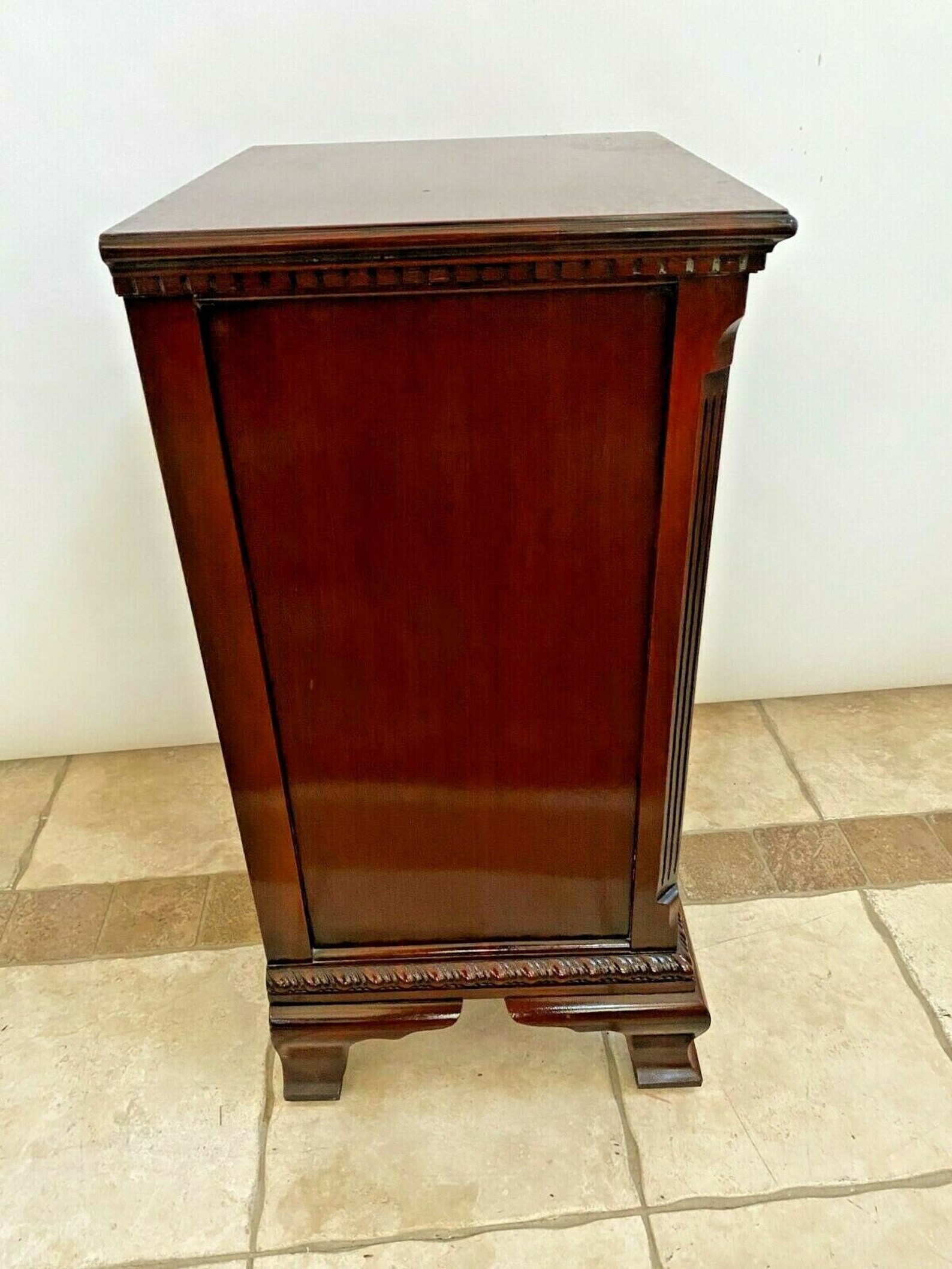 Vintage Drexel Side Table With Drawer and Bottom Shelf Carved Etsy
