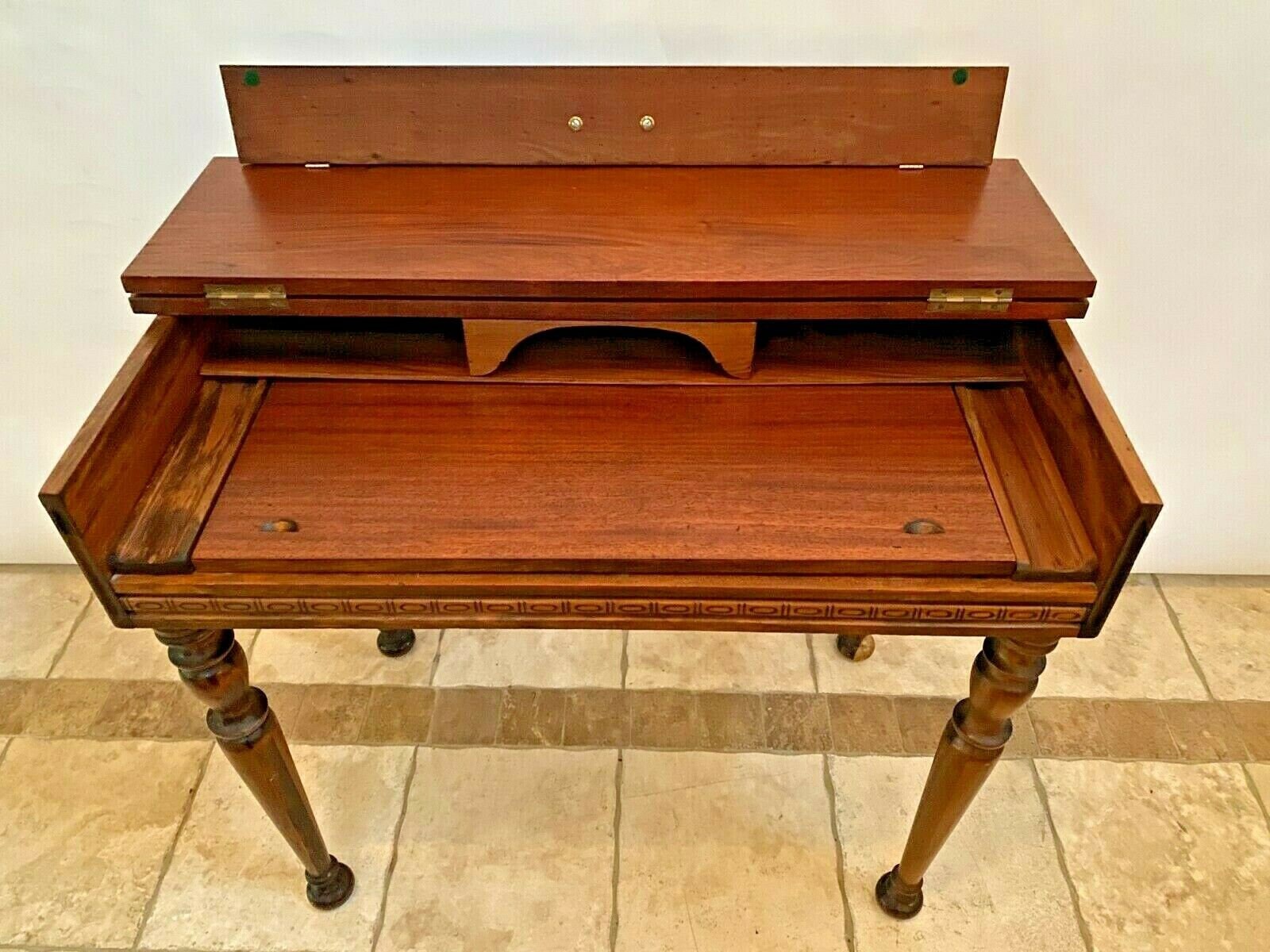 Antique Piano Desk Flip top writing secretary pull out Etsy