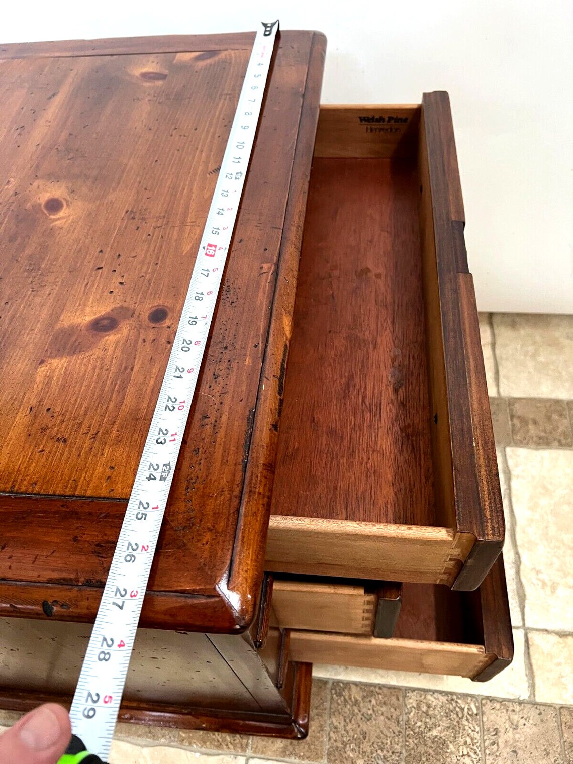 Vintage Pair Welsh Pine Henredon Nightstands Bedside Tables Etsy