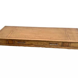 Vintage Mid Century Modern Drexel Merdian Coffee Table Center Drawer Walnut