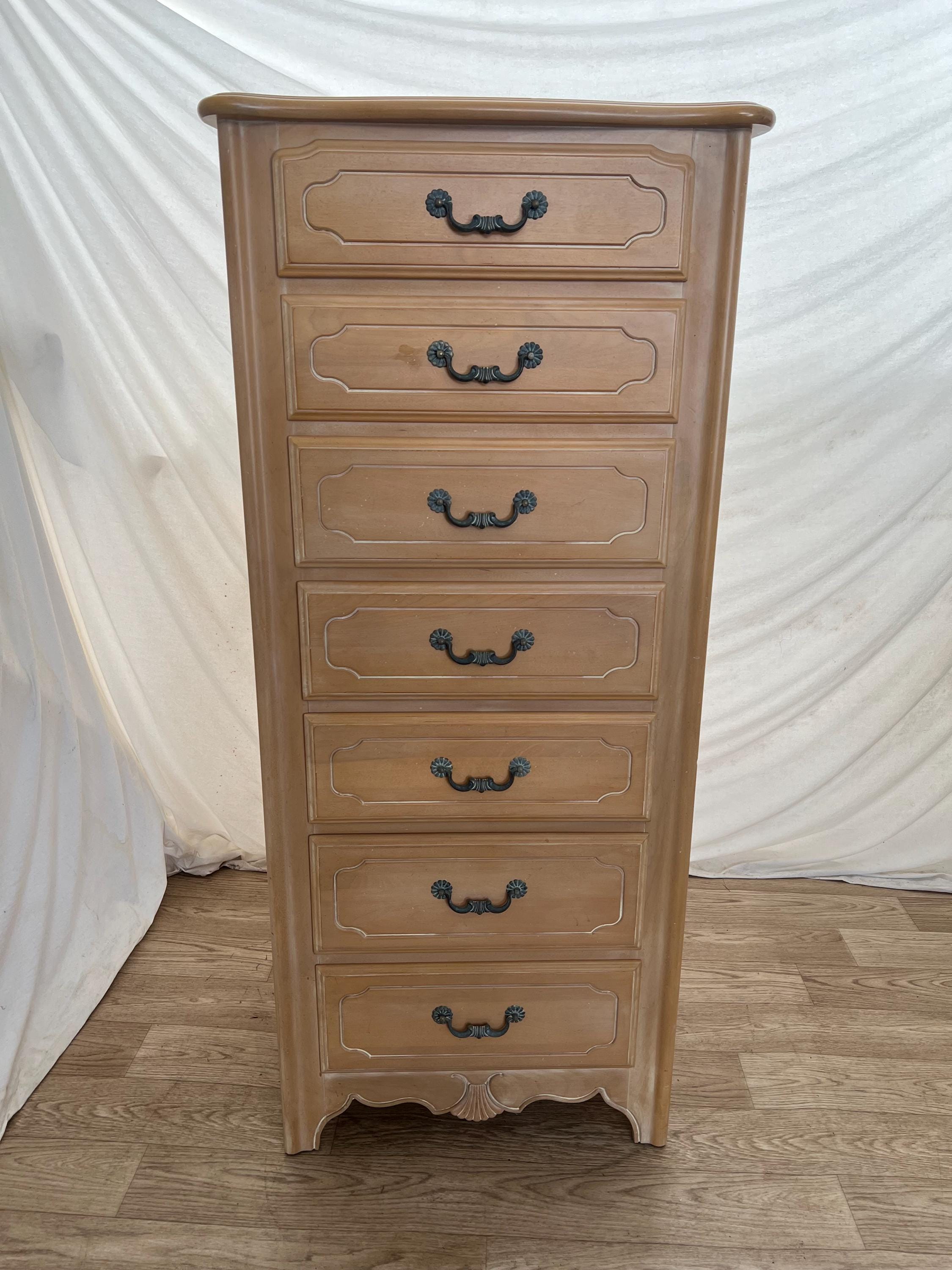 ETHAN ALLEN / イーセンアーレン｜3段チェスト｜US Vintage Vintage Ethan Allen Lingerie Dresser Chest Light Cherry Seven