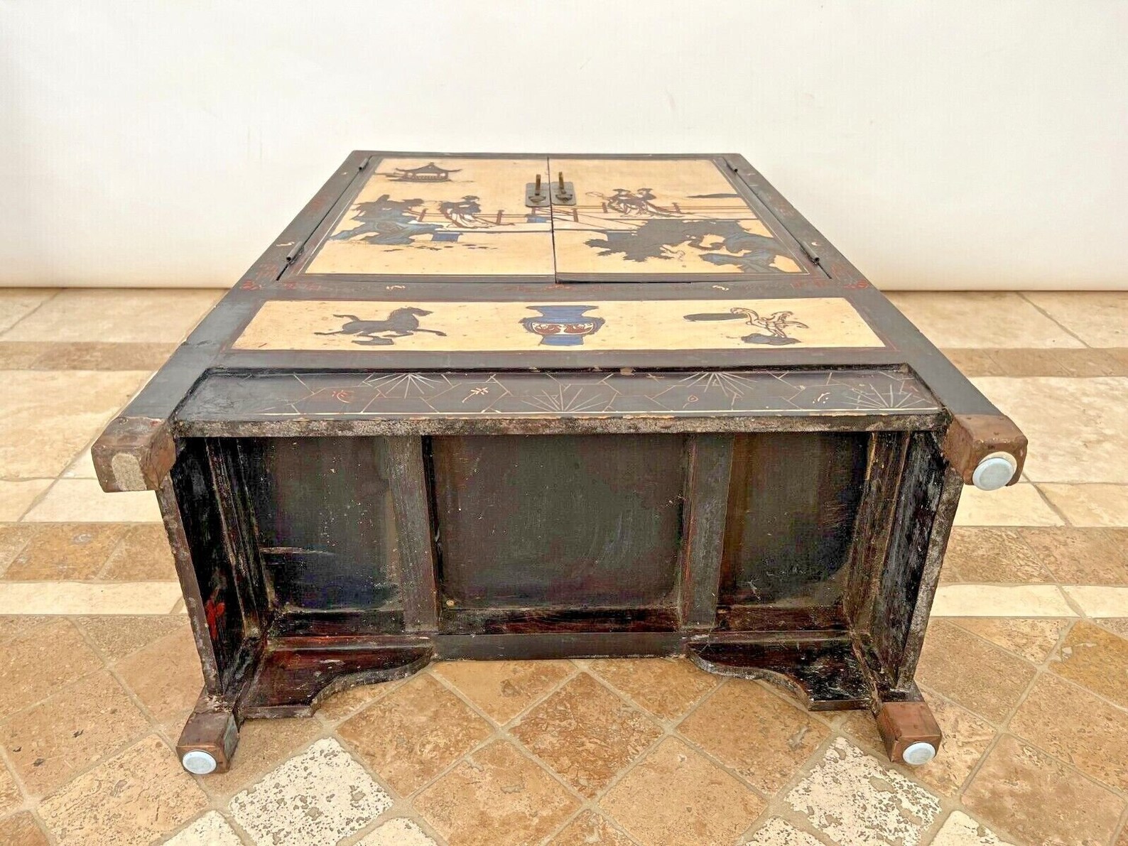 Mid Century Chinese Console Double Doors Interior Etsy