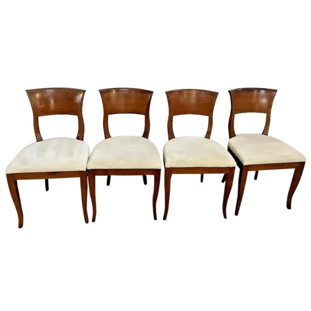 Genuine Stickley Dining Room Chairs Biedermeier Style Walnut Etsy