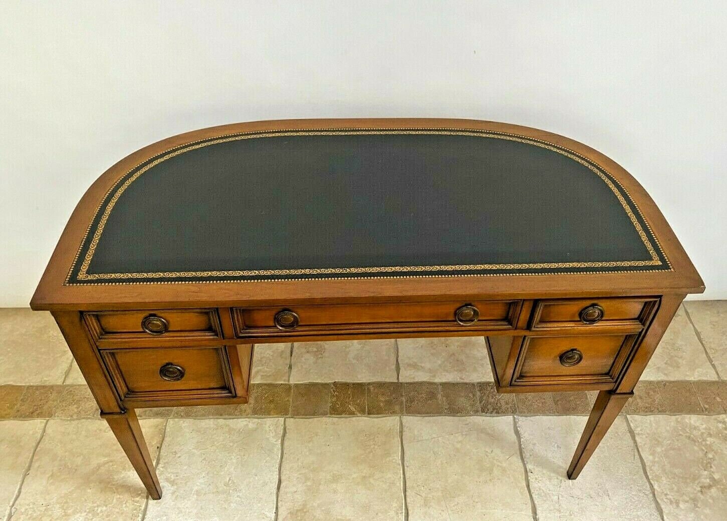 Sligh leather top writing desk deals
