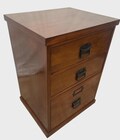 Vintage File Cabinet Mission Arts and Crafts style Three Drawers One Legal sz 1A