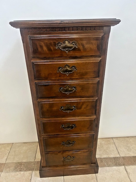 Vintage Ethan Allen Lingerie Dresser Chest Jewelry Organizer