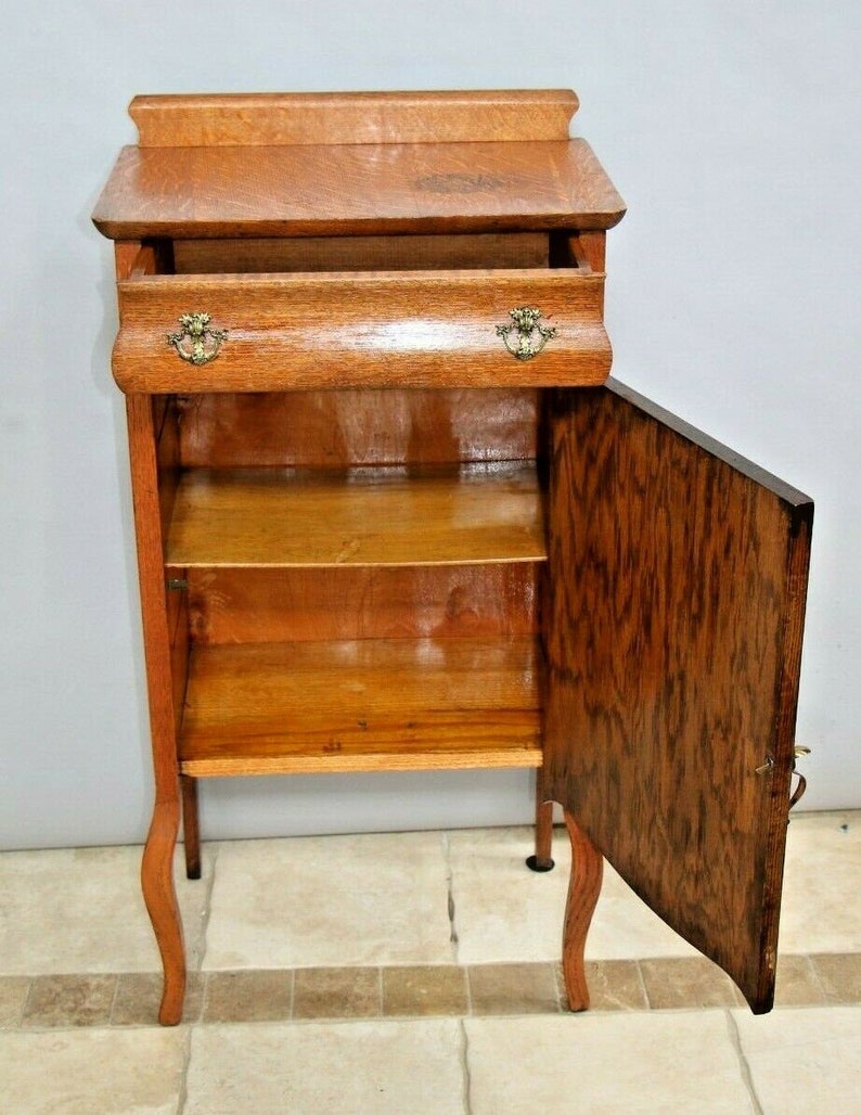 Antique French Country Tiger Oak Sideboard Buffet Etsy