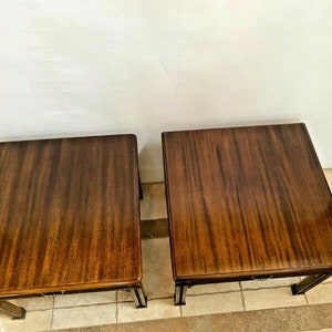 Vintage Pair of Henredon Side Tables Nightstands Single Drawer Matching ...