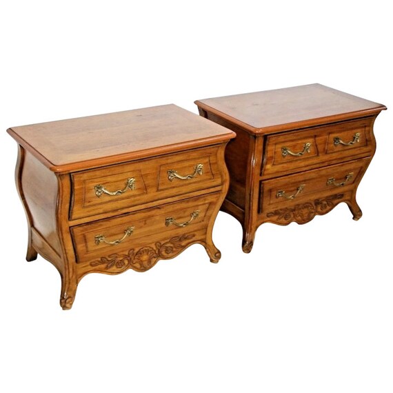 Pair Fancher French Provincial Chests Nightstands Cabinets End Etsy