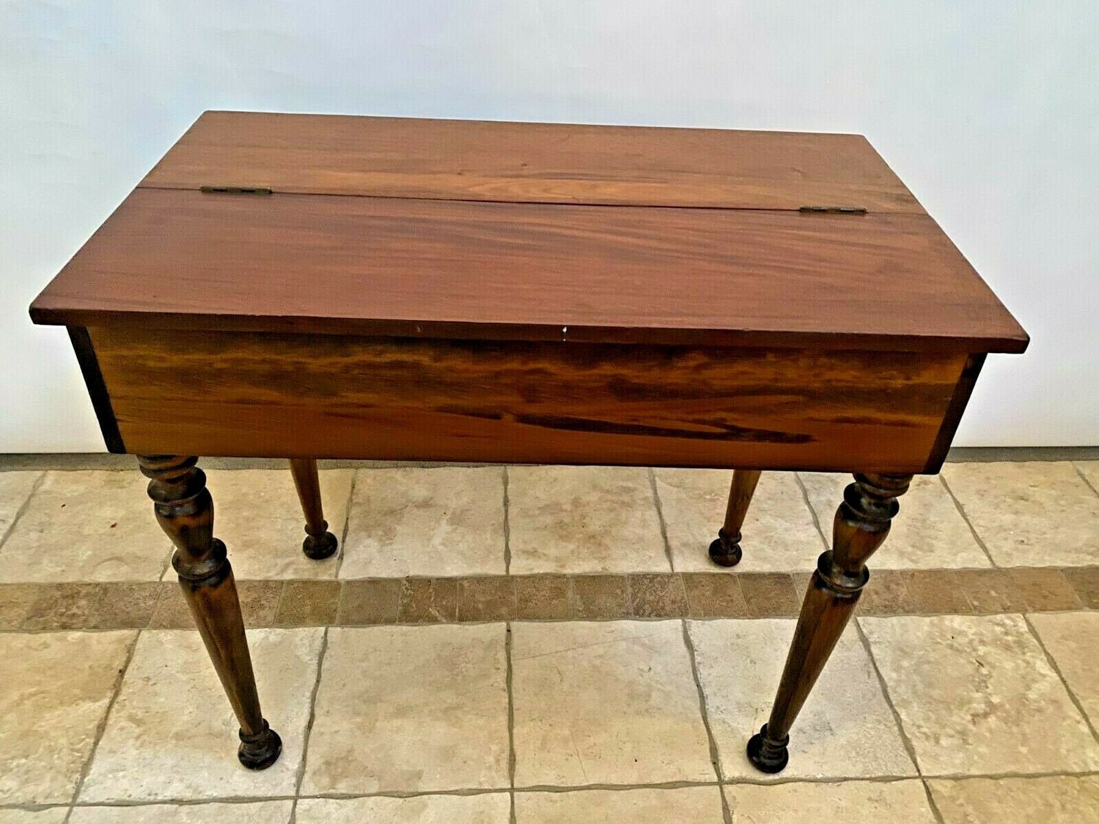 Antique Piano Desk Flip top writing secretary pull out Etsy