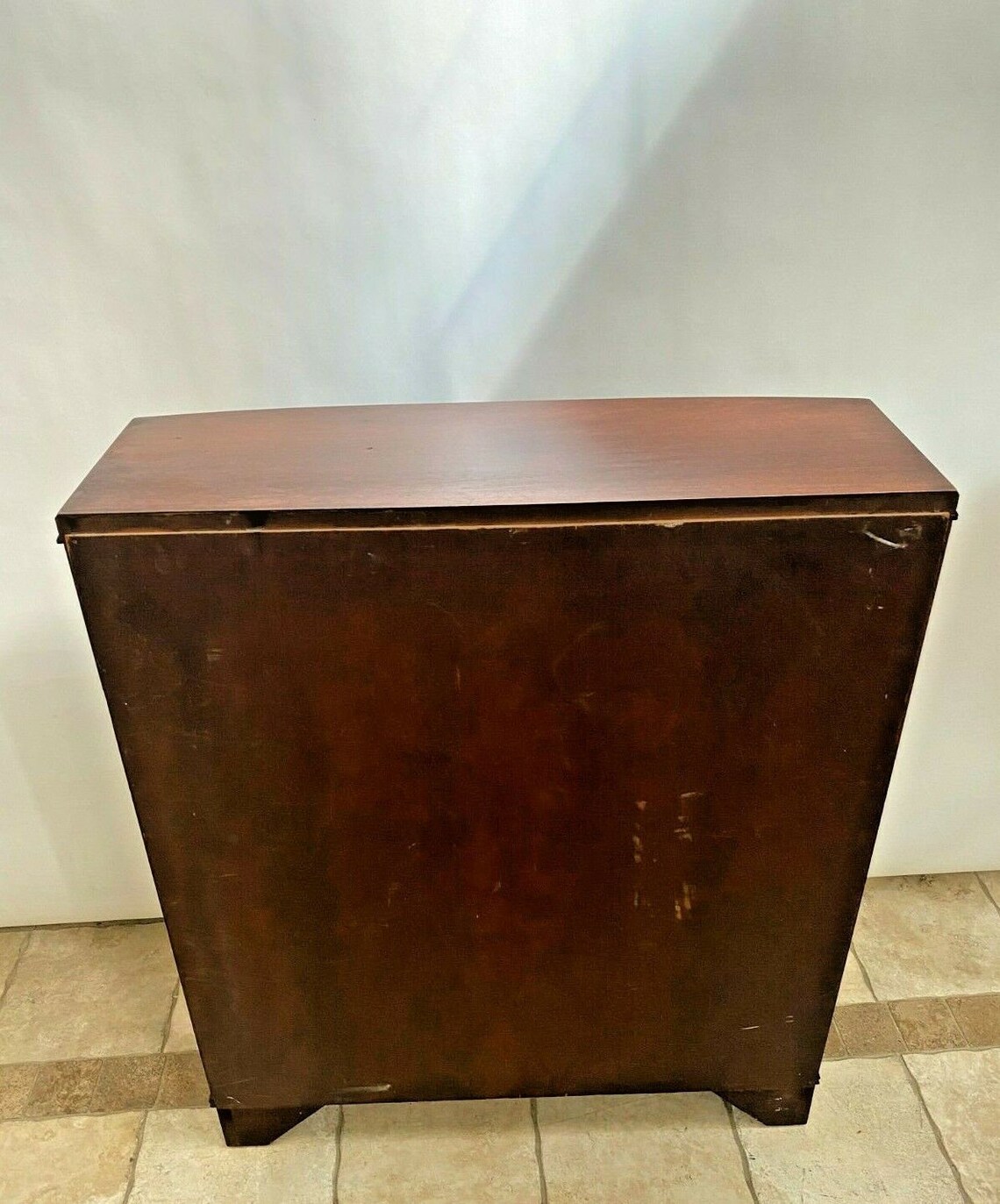 Vintage Mid Century Bookcase Three shelves Wide Top drawer Etsy