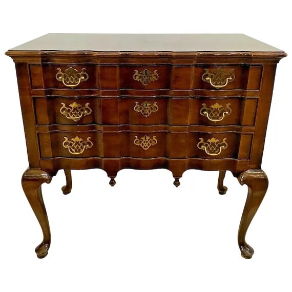 Vintage Henredon Server Buffet Sideboard Chest 3 Drawer Queen Anne