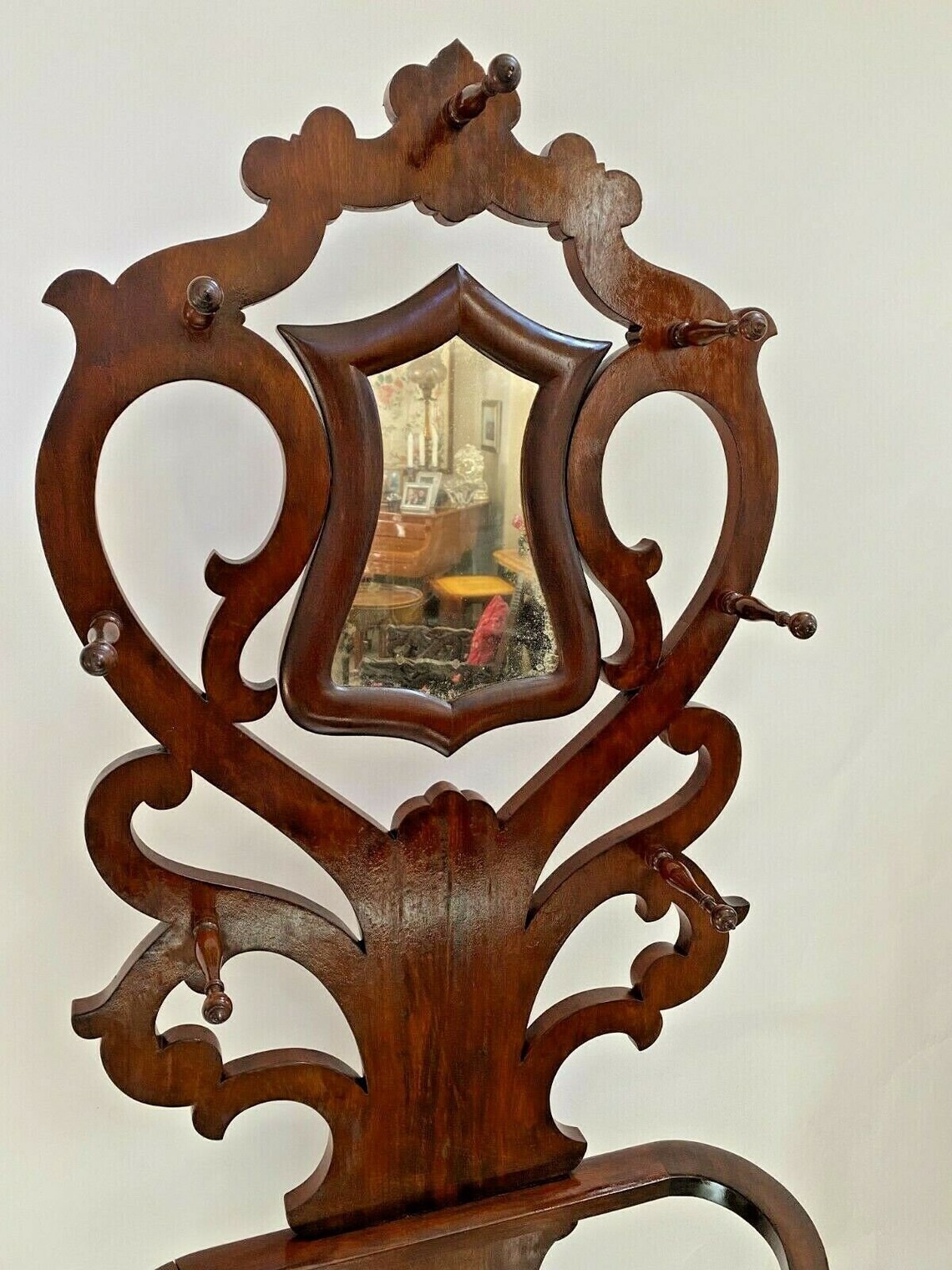 Art Nouveaux Hall Tree Umbrella Stand Large Cast Iron Drip Etsy