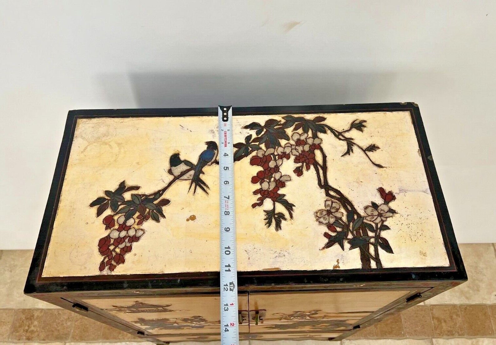 Mid Century Chinese Console Double Doors Interior Etsy