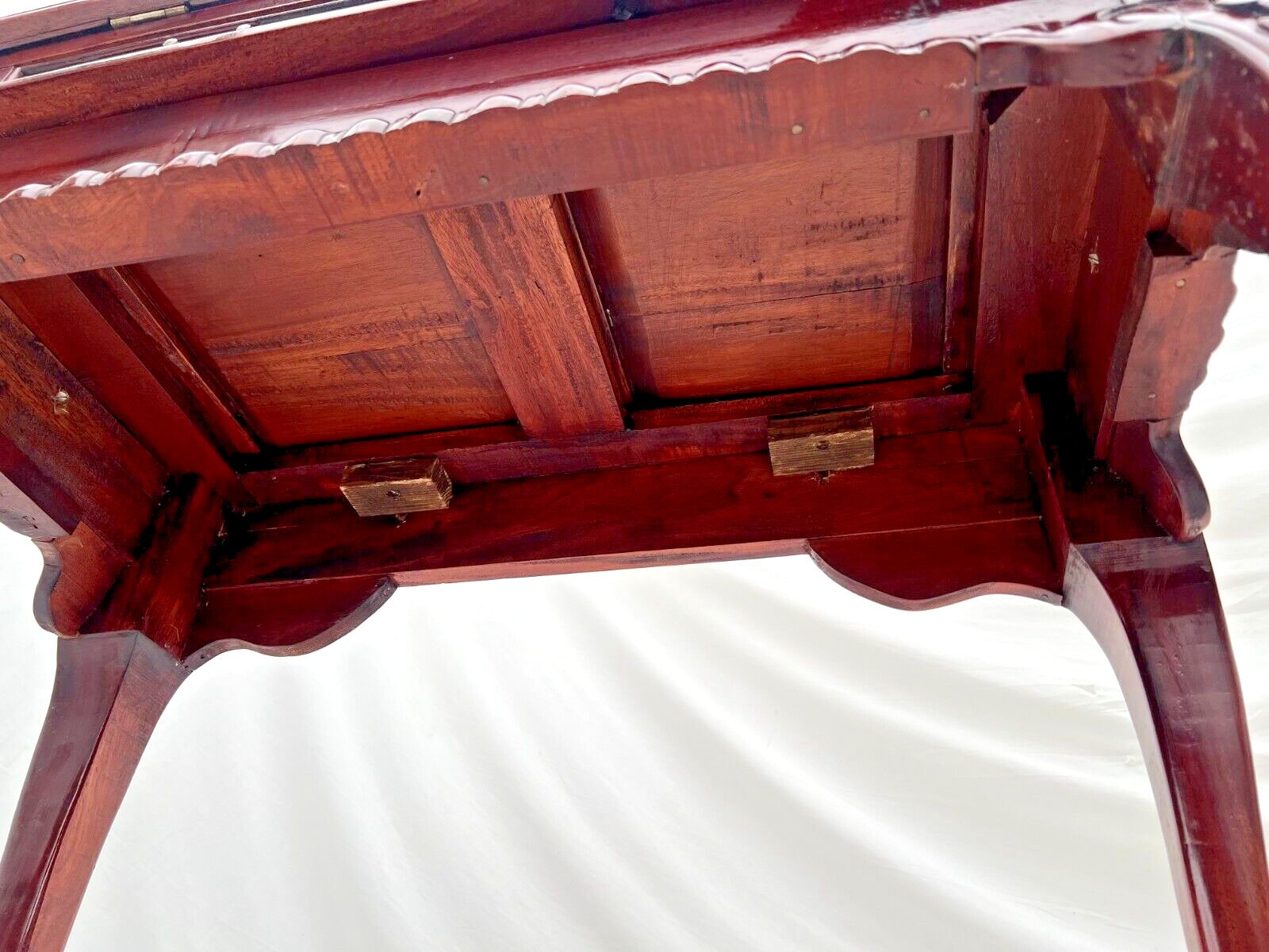 菜園　昭和レトロ事務机 Vintage Chippendale Style Secretary Desk Nine Drawers Three