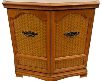 Mid Century Console Cabinet Double doors and interior shelf