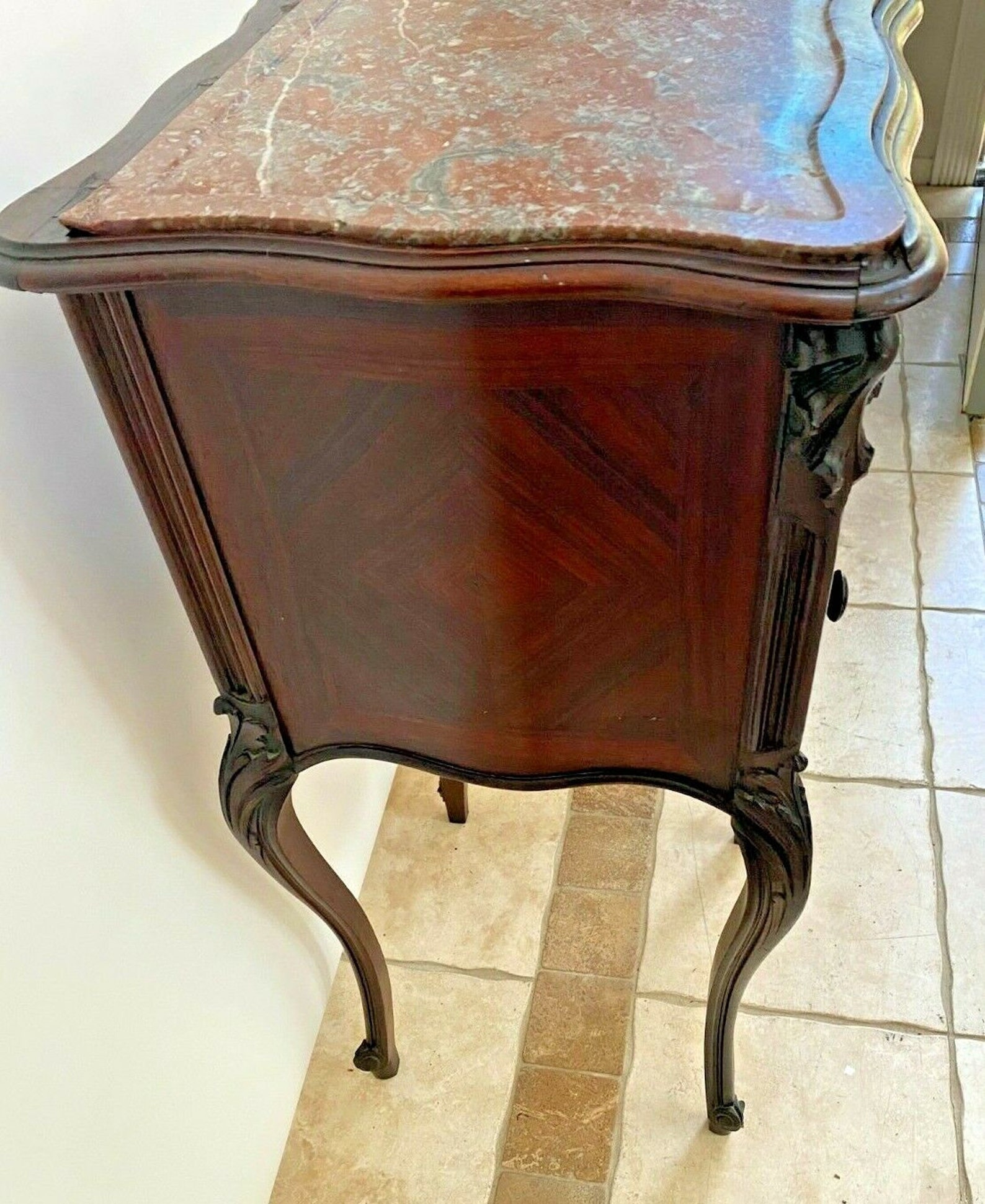Antique French Humidor Table Marble Top and Interior Etsy