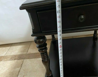 Vintage Universal Furniture Side Table Top Drawer Bottom Shelf Two