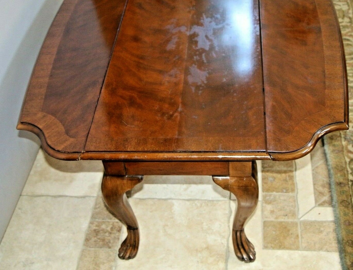 Drexel Coffee Table Heritage Devoncourt Drop Side Solid Walnut Etsy