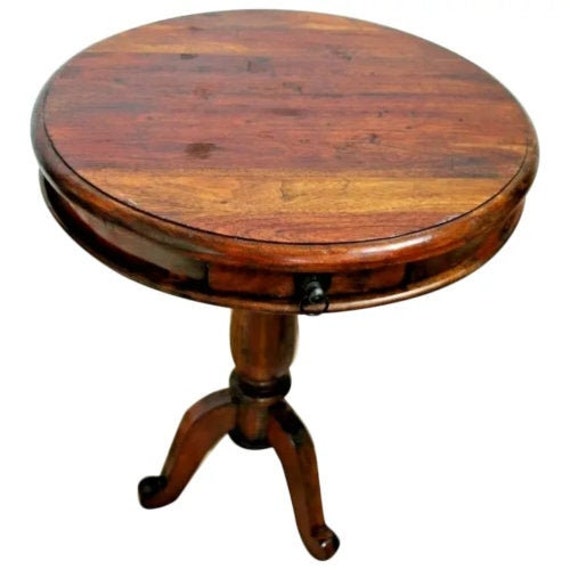 Antique Round Mahogany Pedestal Table With Drawer Colonial Australia Antique Round Mahogany Pedestal Table, Antique Round Pedestal Table Au