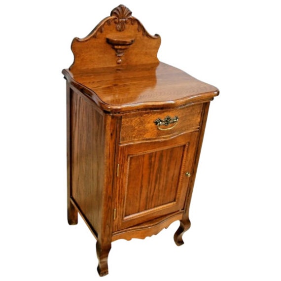 Vintage French Vanity Cabinet Carved Legs With Top Drawer Etsy