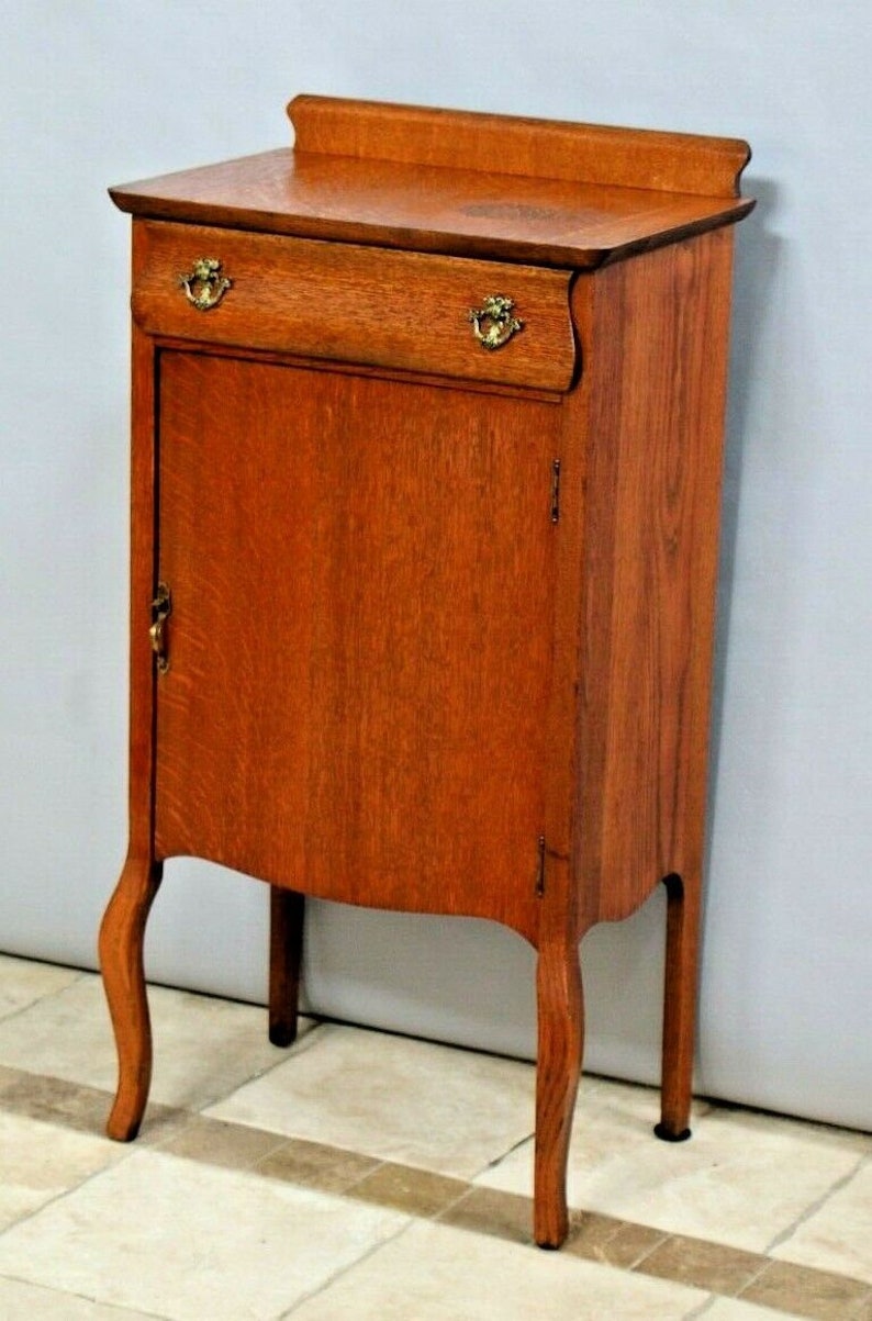 Antique French Country Tiger Oak Sideboard Buffet Etsy