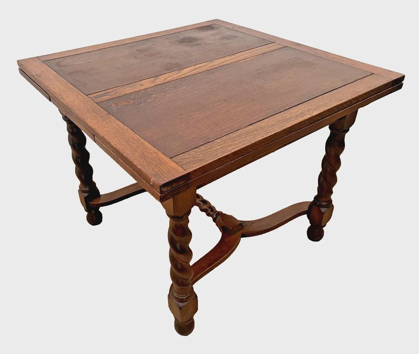 Antique Side Table Twisted Legs - Etsy