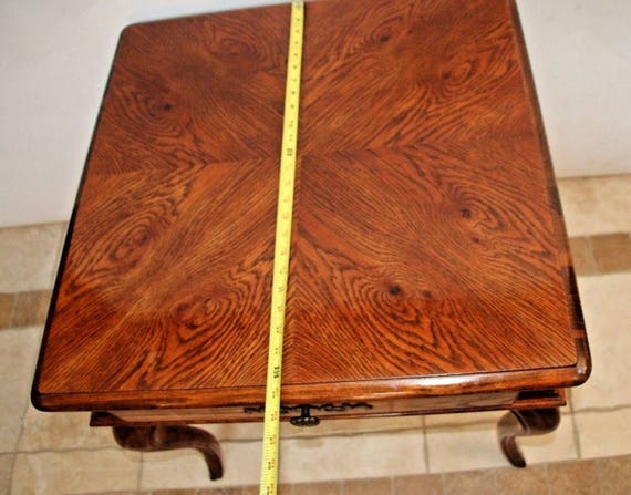 Rare Hickory Chair Co Country French 1 Drawer Occasional Lamp Etsy