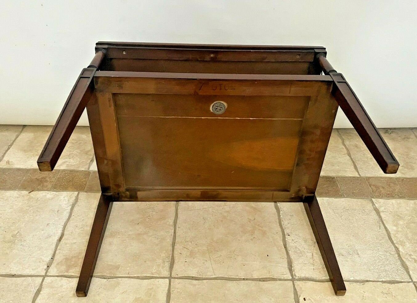 Vintage Hekman Table bottom shelf two tier Mahogany high Etsy Nederland