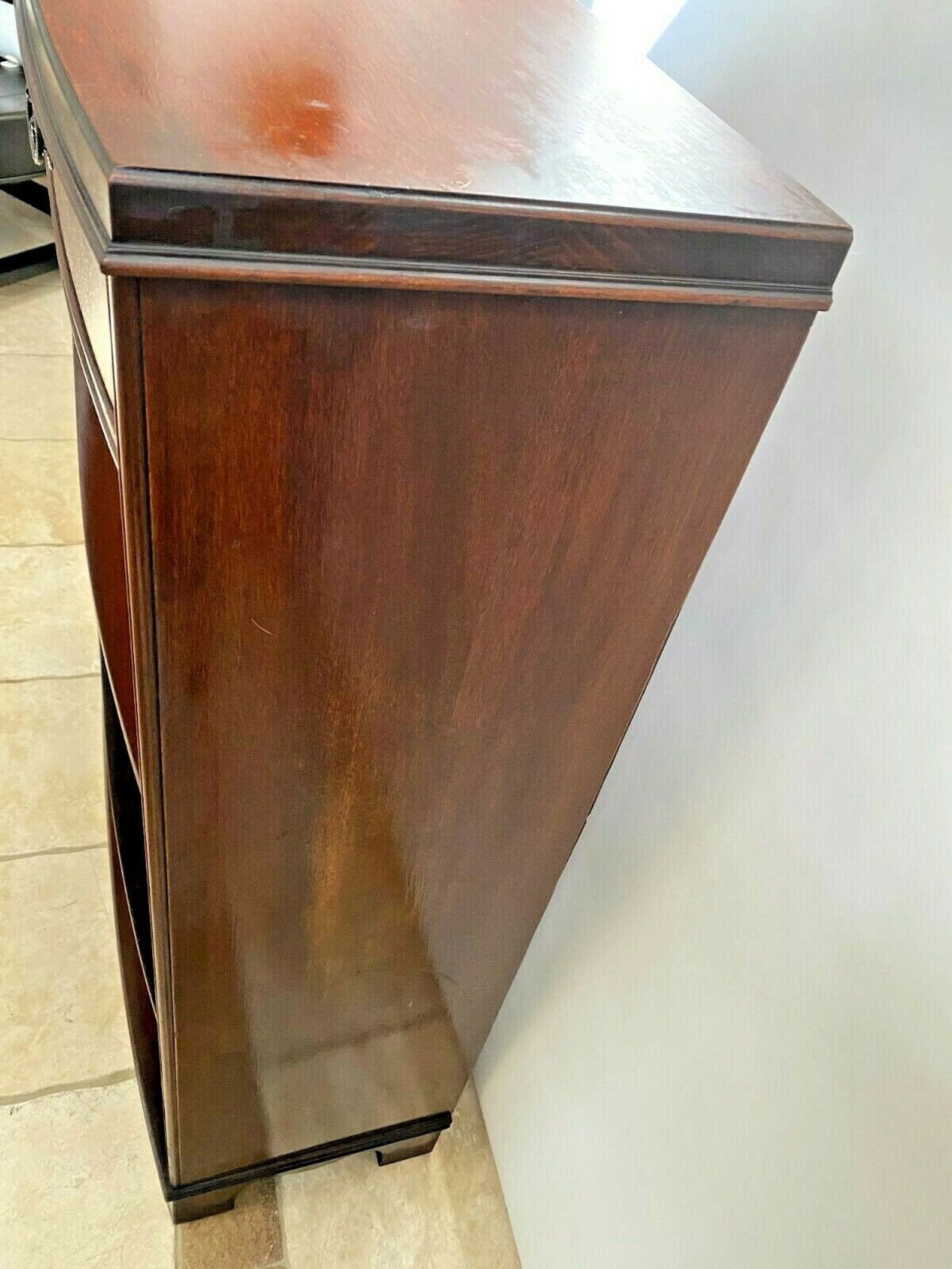 Vintage Mid Century Bookcase Three shelves Wide Top drawer Etsy