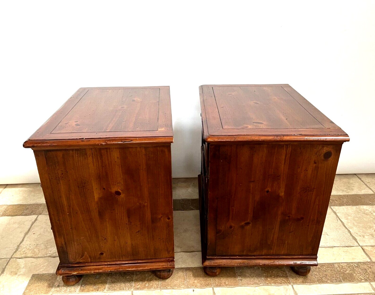 Vintage Pair Welsh Pine Henredon Nightstands Bedside Tables Etsy