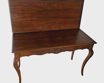 Vintage Expanding Extension Dining Table, Console with five leaves By Extensole