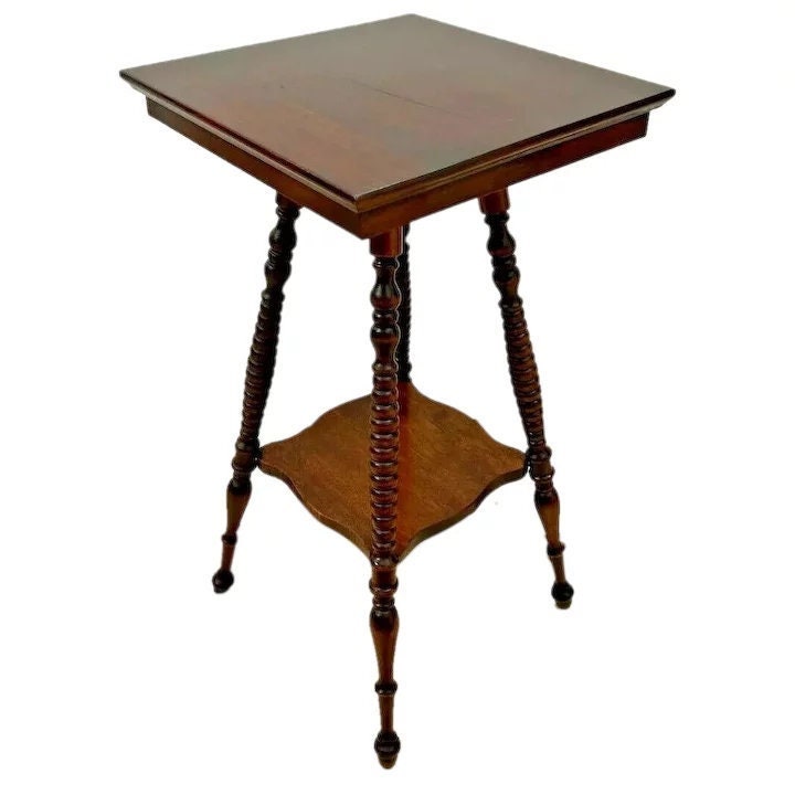 Antique square sale table