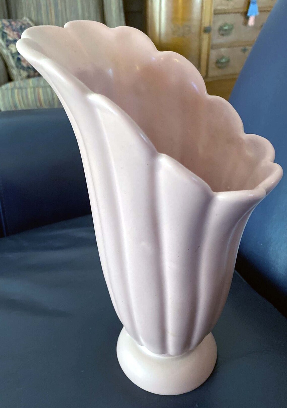 Vintage Classic Abingdon Pottery Vase 650 Matte Coral Glaze | Etsy