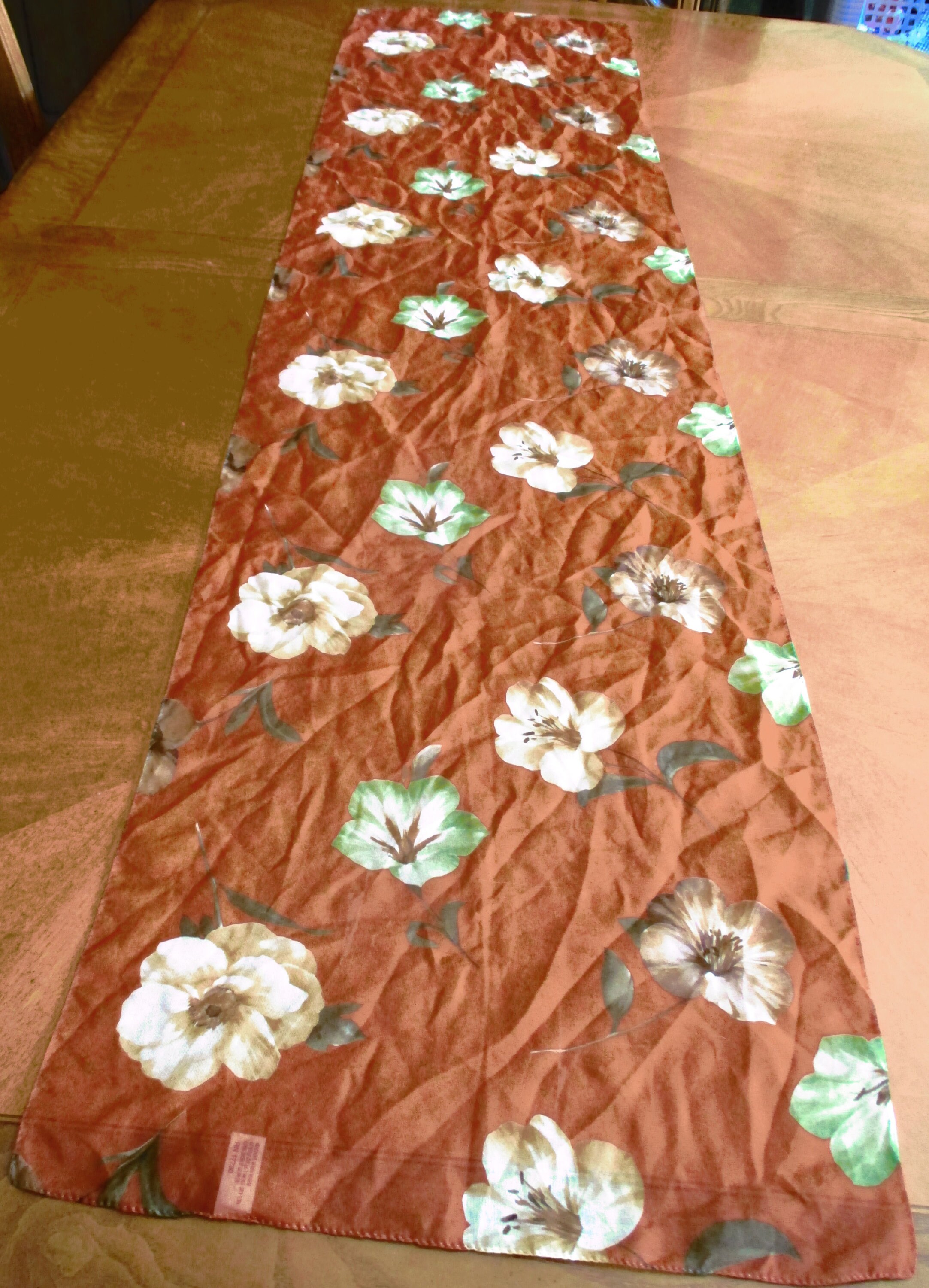 Vintage Estate Lot of 5 Rectangular Fashion Scarves Pretty Floral ...