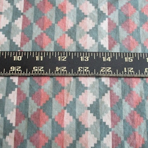 by the yard  vintage Cotton Fabric Santa Fe Southwestern Geometric motif