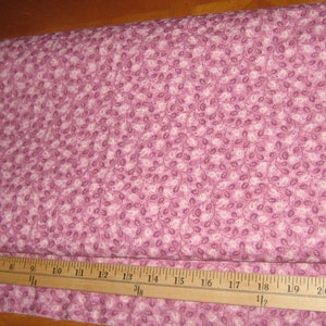 Classic Cottons 2001 Fabric Cotton tiny leaves pink shades OOP HTF by The yard image 2