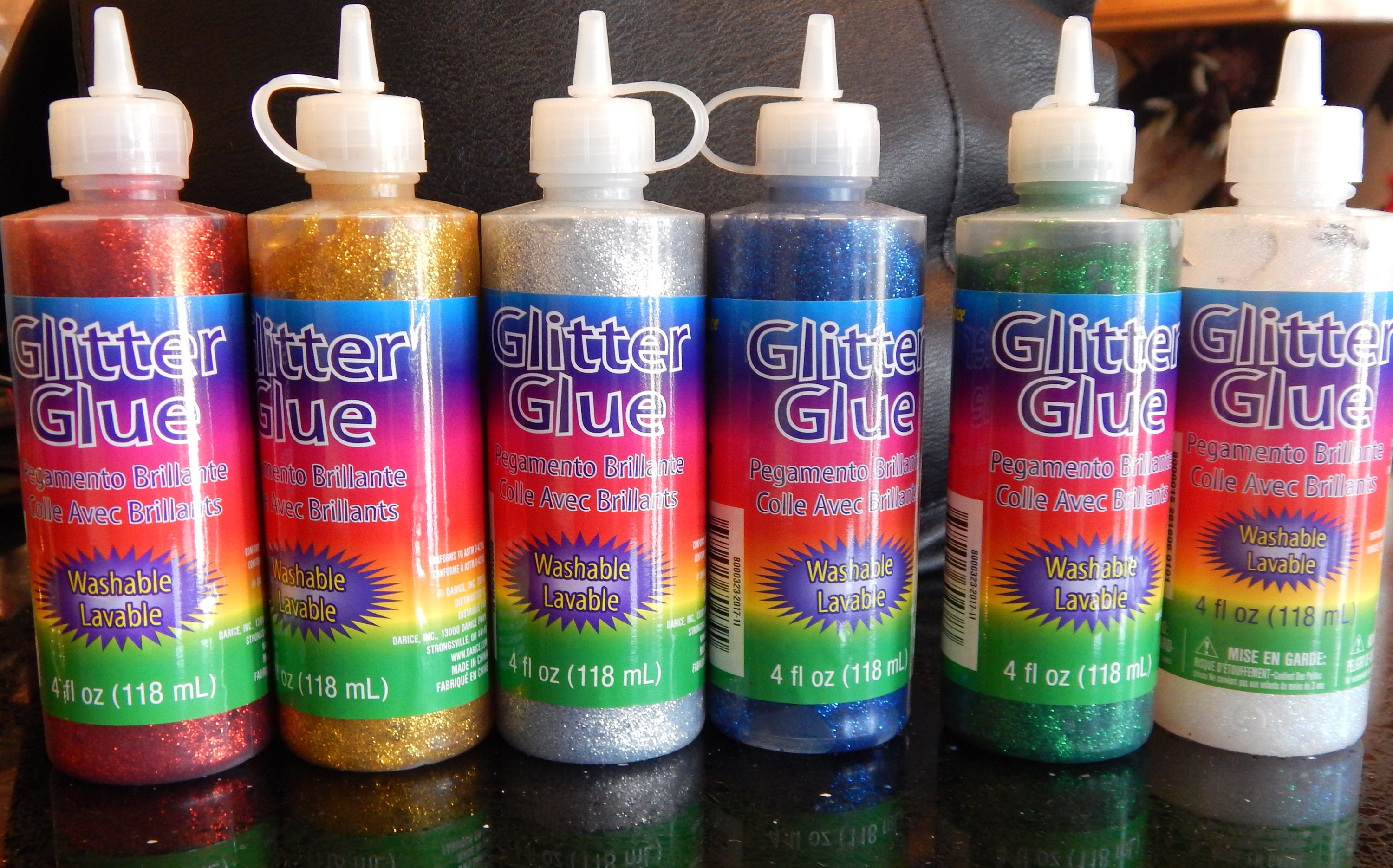 Darice 4 Oz. Glitter GlueRed Blue Green Gold Silver Etsy