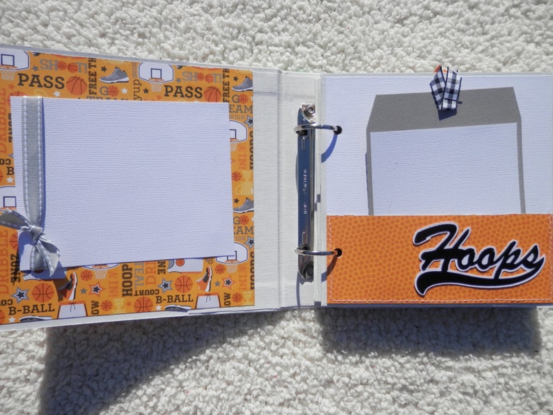 6x6 Premade Basketball Scrapbook Album Etsy