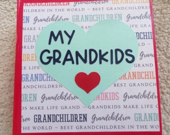 6x6 Grandparent Chipboard Scrapbook Album