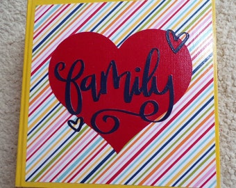 6x6 Family Scrapbook Photo Album