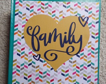 6x6 Family Scrapbook Photo Album