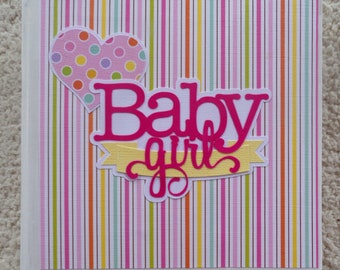 6x6  Baby Girl Scrapbook Album