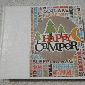 6x6 Rustic Camping Scrapbook Album