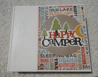 6x6 Rustic Camping Scrapbook Album