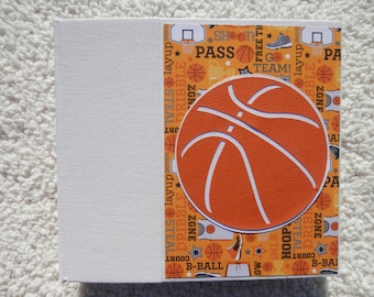 6x6 Premade Basketball Scrapbook Album