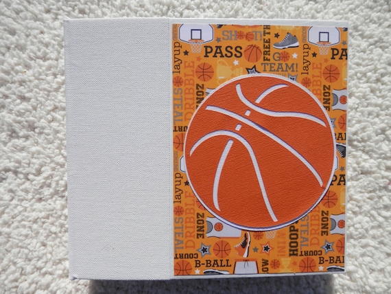 6x6 Premade Basketball Scrapbook Album